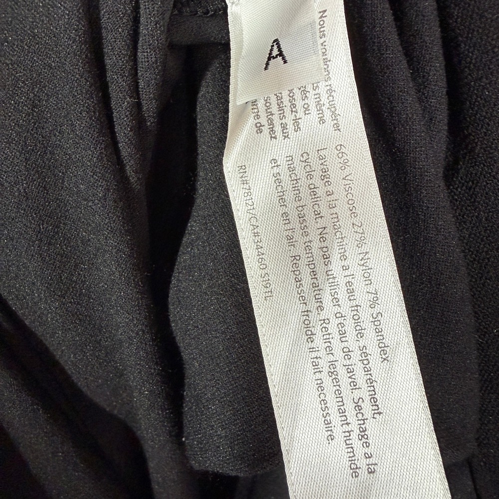 Eileen Fisher Pants Wide Leg Womens 18 Black Stretch Crepe Cropped - Picture 3 of 8